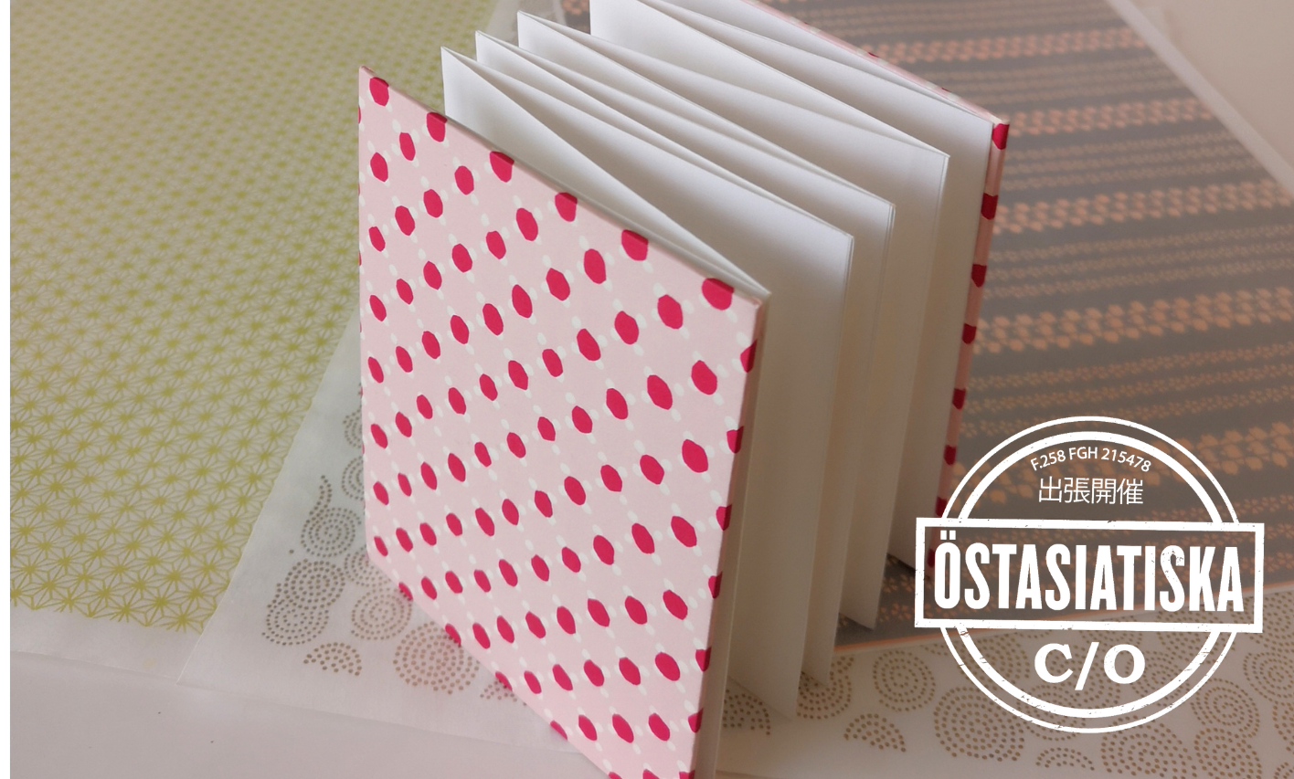 Dekorbild origami bokbindning Orihon