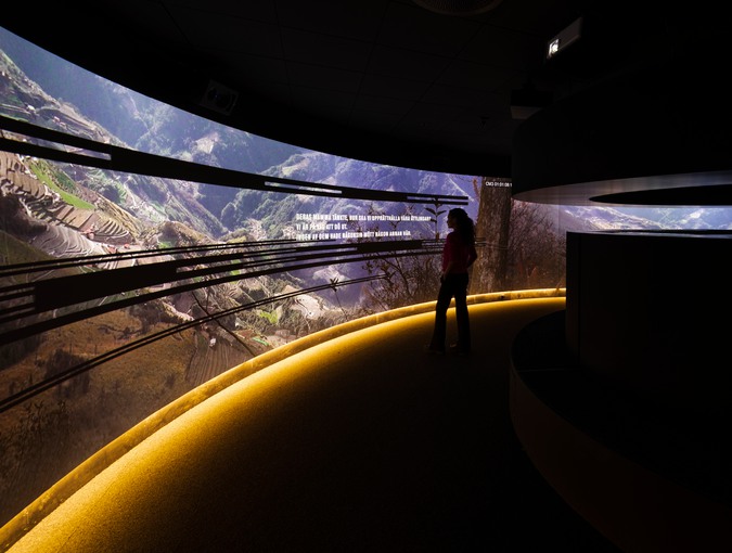 bil av utställningsrummet. fotografi. 